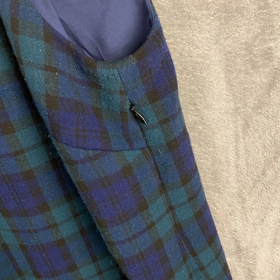 Vestido azul a cuadros sin mangas Vineyard Vines para mujer talla 4 Foto 4 de 4