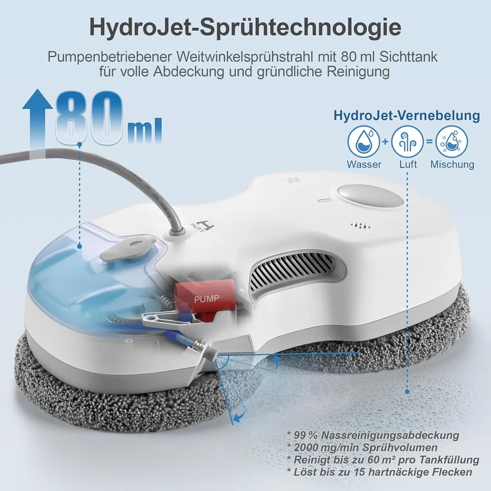 HUTT Fensterputzroboter S7 Automatischer Roboter Fensterputzer Fenstersauger - Bild 4 von 4