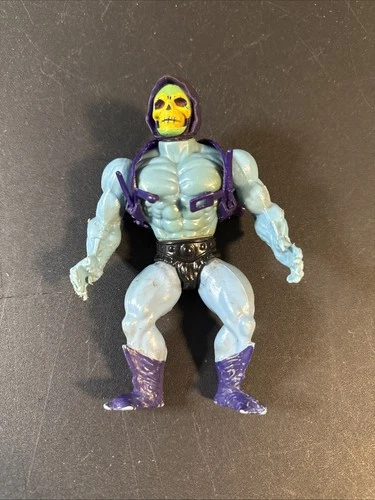 MOTU He-Man Skeletor Action Figure Soft Head 1981 Taiwan Vintage Original Parts
