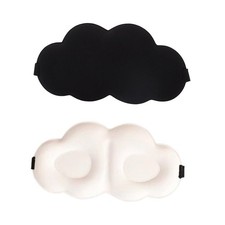 2 Pack Sleep Eye Masks 3D Contoured Cup Sleeping Mask Cloud Shaped Soft Compl...