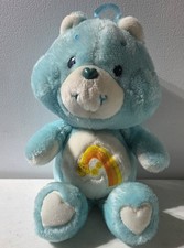 Vintage 1983 Blue Care Bear Wish Bear 13" Plush Kenner Rainbow Shooting Star