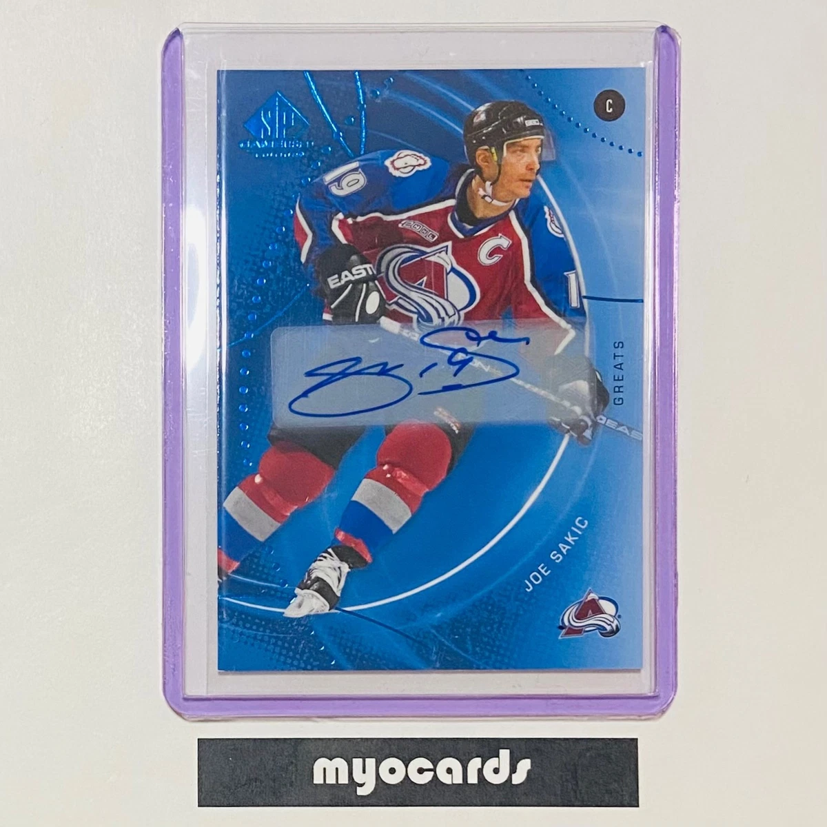 Upper Deck Joe Sakic Ice Hockey Autographed Sports Trading Card