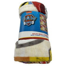 Nickelodeon Paw Patrol To The Rescue Silky Touch Throw Blanket 46x60 NWT