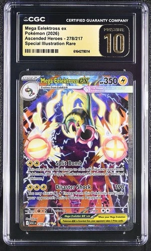 Pokémon Mega Eelektross ex Ascended Heroes 278/217 SIR Holo CGC 10 ENG 2026