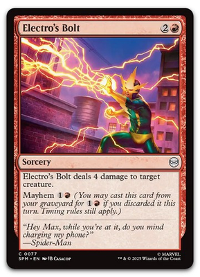 #ad #ad Electro#x27;s Bolt #77 NM Spider Man SPM Magic MTG $3.79