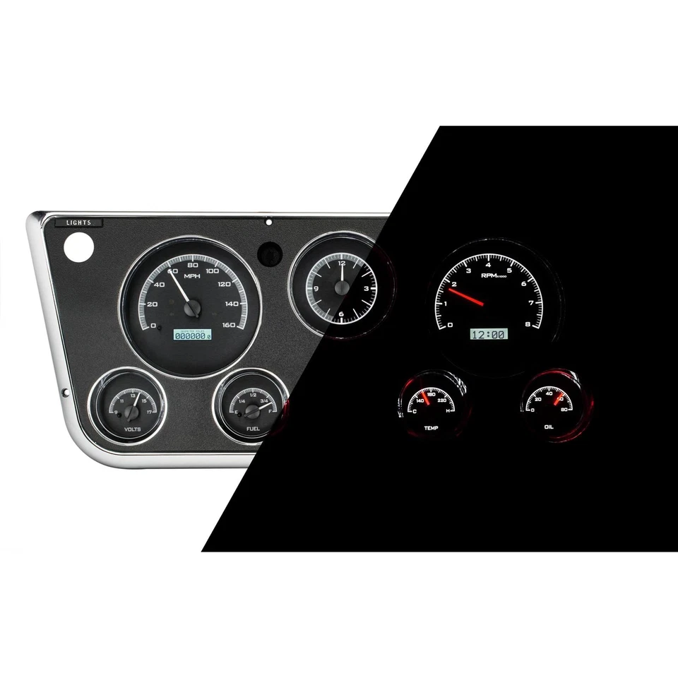 Dakota Digital VHX-67C-PA-K-W 1967-72 se adapta a instrumentos VHX para camioneta Chevy Foto 2 de 4