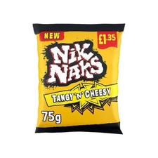 Nik Naks Tangy 'N' Cheesy Cheese Puffed Snack Bag 75g Pantry Item