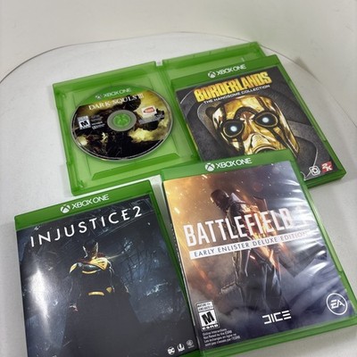 Xbox One Lot Battlefield 1 Early Enlister Injustice 2 Borderlands Dark Souls III