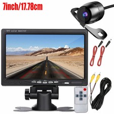 7" Car Monitor Rear View Reversing Backup Camera for Truck/Bus/RV/Trailer/camper