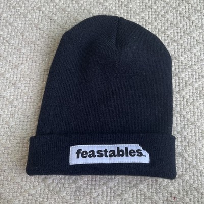 MrBeast Feastables Beanie Hat Black OSFM Winter Cap Mr Beast 