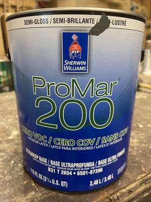 1 Gal. Sherwin Williams ProMar 200  Interior Paint/ Battleship Gray/ Semi-Gloss
