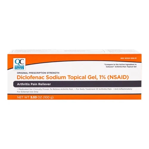 Diclofenac Sodium Topical Gel 1% 3oz Tube Arthritis pain Exp 05/2027(= Voltaren)