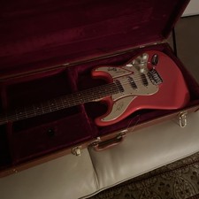 Burns Club Series Cobra Electric Guitar, Fiesta Red, Flame Neck