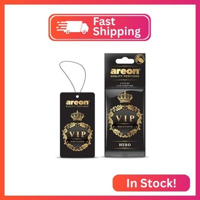 AREON VIP Hanging Car Air Freshener Pack of 3 - Premium Car Perfume with Natural