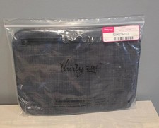 Thirty One 758D Pocket A Tote Womens Medium Black Cross Pop Zipper Rectangle Bag