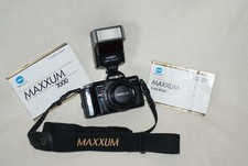 Minolta Maxxum 7000 AF Camera w/50 1.7 Lens  2800 Flash Pkg- Used/Good- TESTED