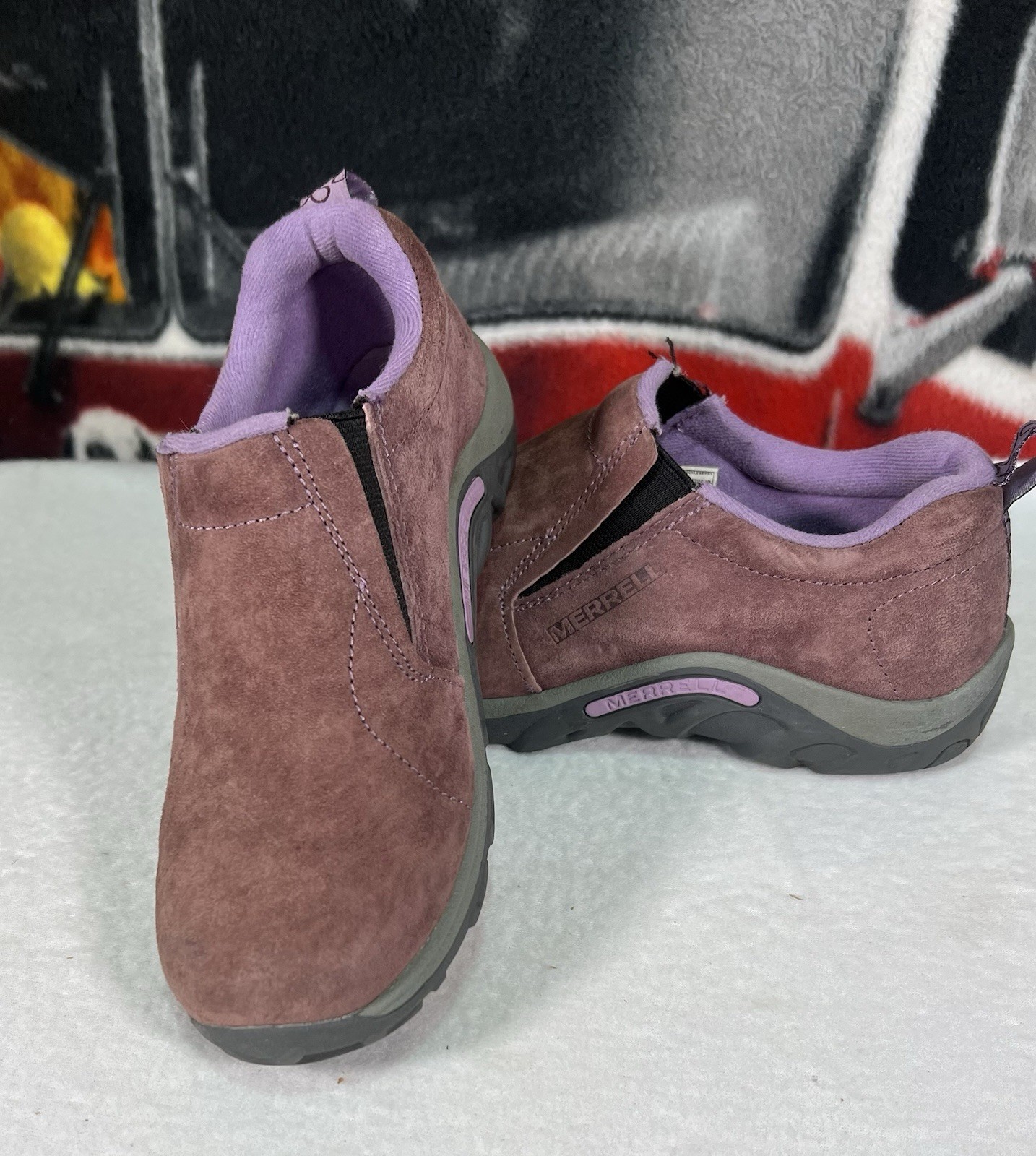 Merrell Jungle Moc Sneakers Ragazze Taglia 3 Huckleberry Viola Scarpe Slip On