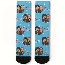 Custom Face Printed Socks Personalized Photo Stockings Men Gift❀