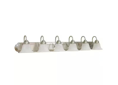 Volume Lighting 6-Light Brushed Nickel Bath Light