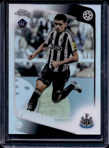 2025-26 Topps Chrome UEFA Ben Parkinson RC Refractor Rookie #125 Newcastle