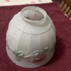 antique glass lamp shade  reverse painted chandelier shade — photo 5