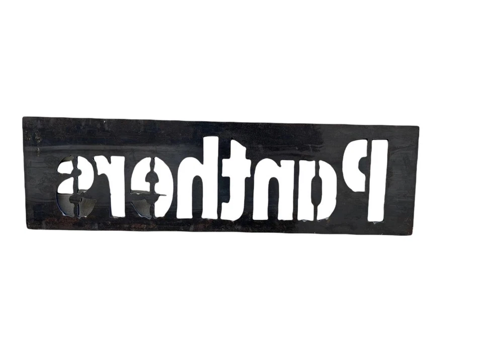 University of Pittsburgh Pitt Panthers Handcut Stencil Sign Thick Steel - Image 2 of 3