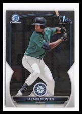 2023 Bowman Chrome Prospects #BCP-58 Lazaro Montes Seattle Mariners RC 1st 11