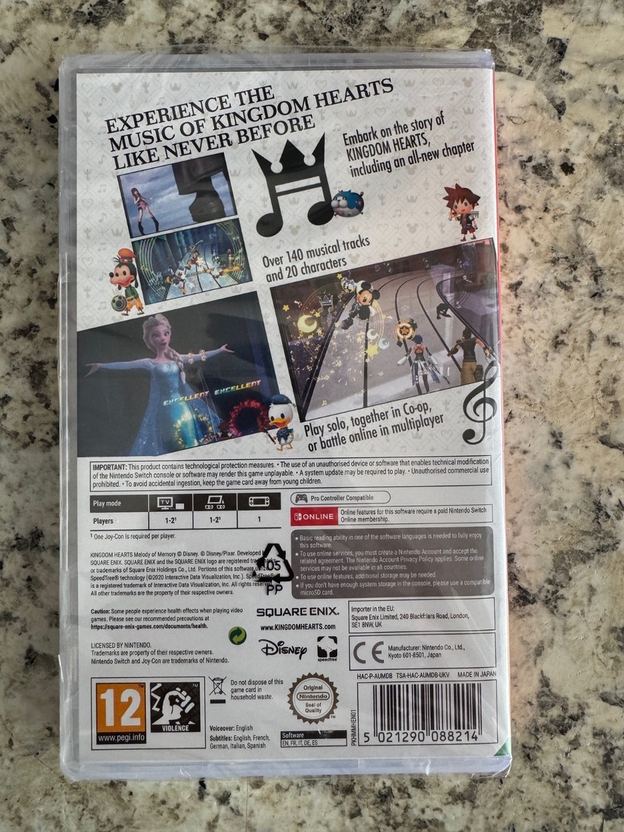 Kingdom Hearts Melody of Memory Nintendo Switch Brand New Factory