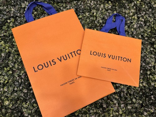2 Authentic Louis Vuitton Shopping Bags