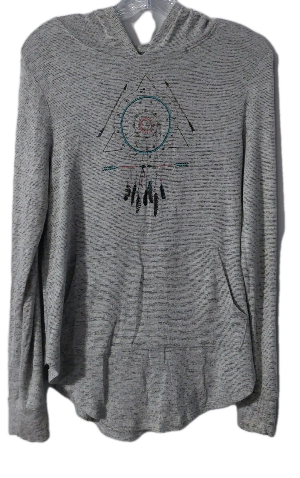 Grayson Threads Womens Size Medium Stretch Pullover Hoodie Gray
