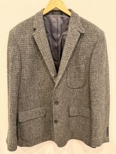 NWT Geoffrey Beene Harris Tweed Sport Coat Blazer 46R 100 Wool