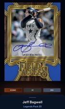 25 Topps Bunt DIGITAL Legends Blue Signature ICONIC Jeff Bagwell