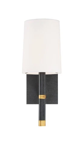 Crystorama Weston 14 1/2" High Black Wall Sconce - Picture 4 of 7