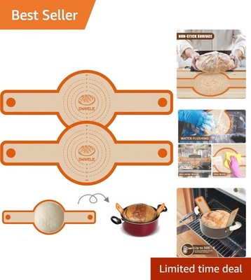 Durable Silicone Sourdough Bread Sling Set, Easy Clean & Versatile Cooking