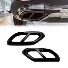 Für Mercedes-Benz GLC X254 2023+ GLC260 GLC300 AMG Set Auspuffblenden Blende ABS