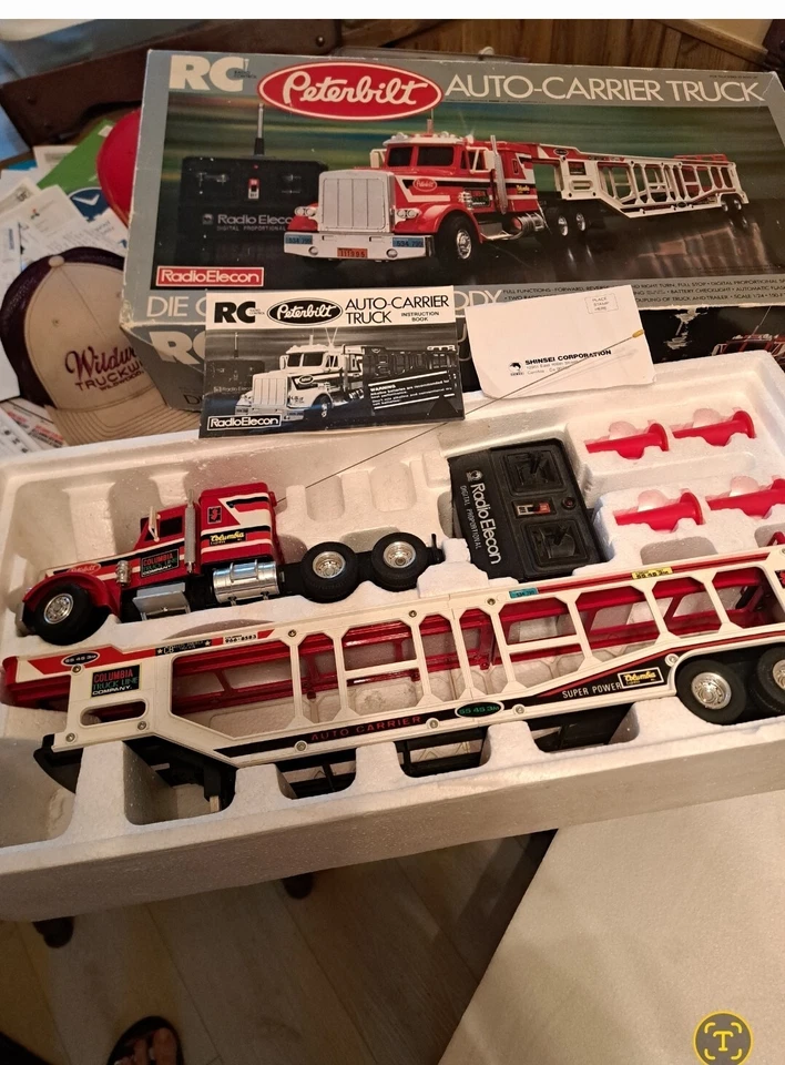 Shinsei Radio Elecon RC Aluminium Peterbilt Auto Carrier Semi w/ cars PARTS ONLY - Image 2 of 4
