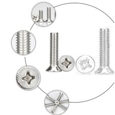 Machine Screw Countersunk Head Phillips Head M1 M1.2 M1.4 M1.5 - M3 M4 Ni-plated