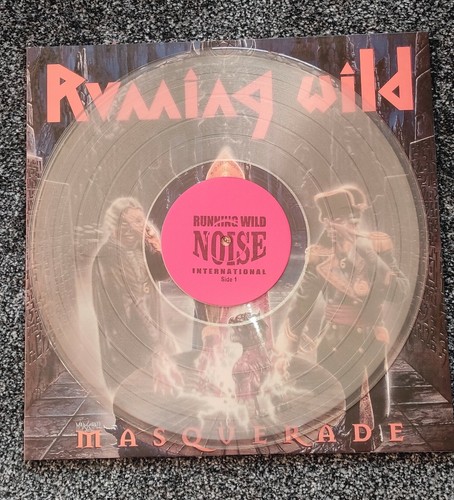 RUNNING WILD-MASQUERADE*LIM CLEAR LP 2000*ULTRA RARE,POWERWOLF,HELLOWEEN,HAMMERF - Picture 3 of 3