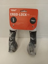 BW USA Ergo-Lock 2.0 Grips Dual Lock-On MTB Bike Handlebar Grips White / Black