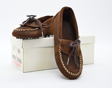 Rare NIB Vintage USA Made 90;s Kids Minnetonka 2493 Mo Chocolate Size 1