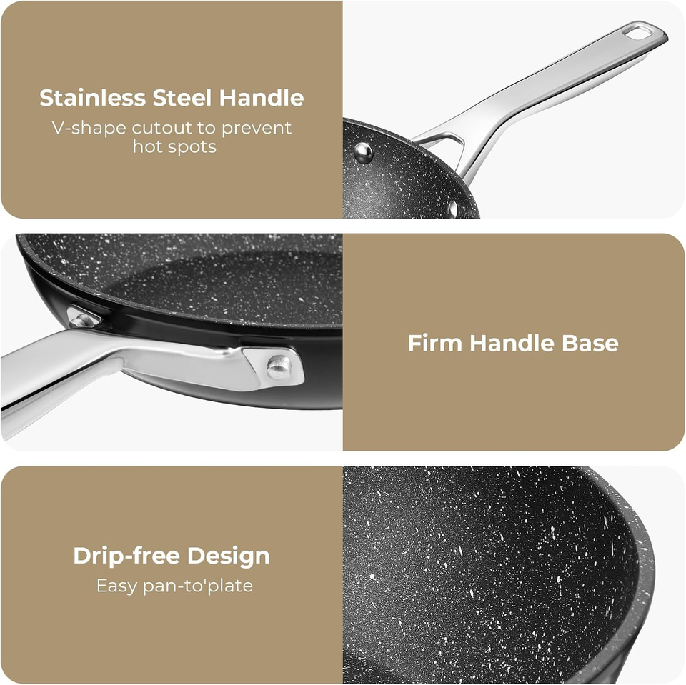 Induction Hob Pan Set, Pots and Pans Sets Non Stick, Induction Hob