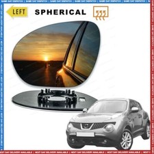 For Nissan Juke Left Passenger wing mirror glass 2011-2014 door side Heated