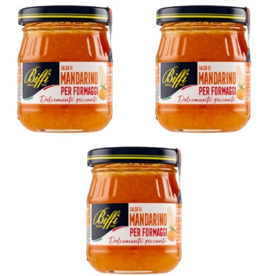 3x Biffi Salsa di Mandarino per Formaggi Mandarinensauce für Käse 100g