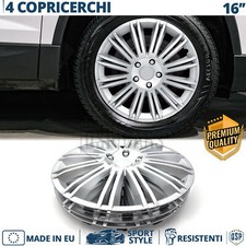 4 Copricerchi per Mercedes Classe A W177 16'' Coppette Silver con 12 Razze MADE
