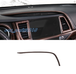 Peach Wood Grain Inner Door Handle Frame Cover Fit For Toyota Highlander 2015-19