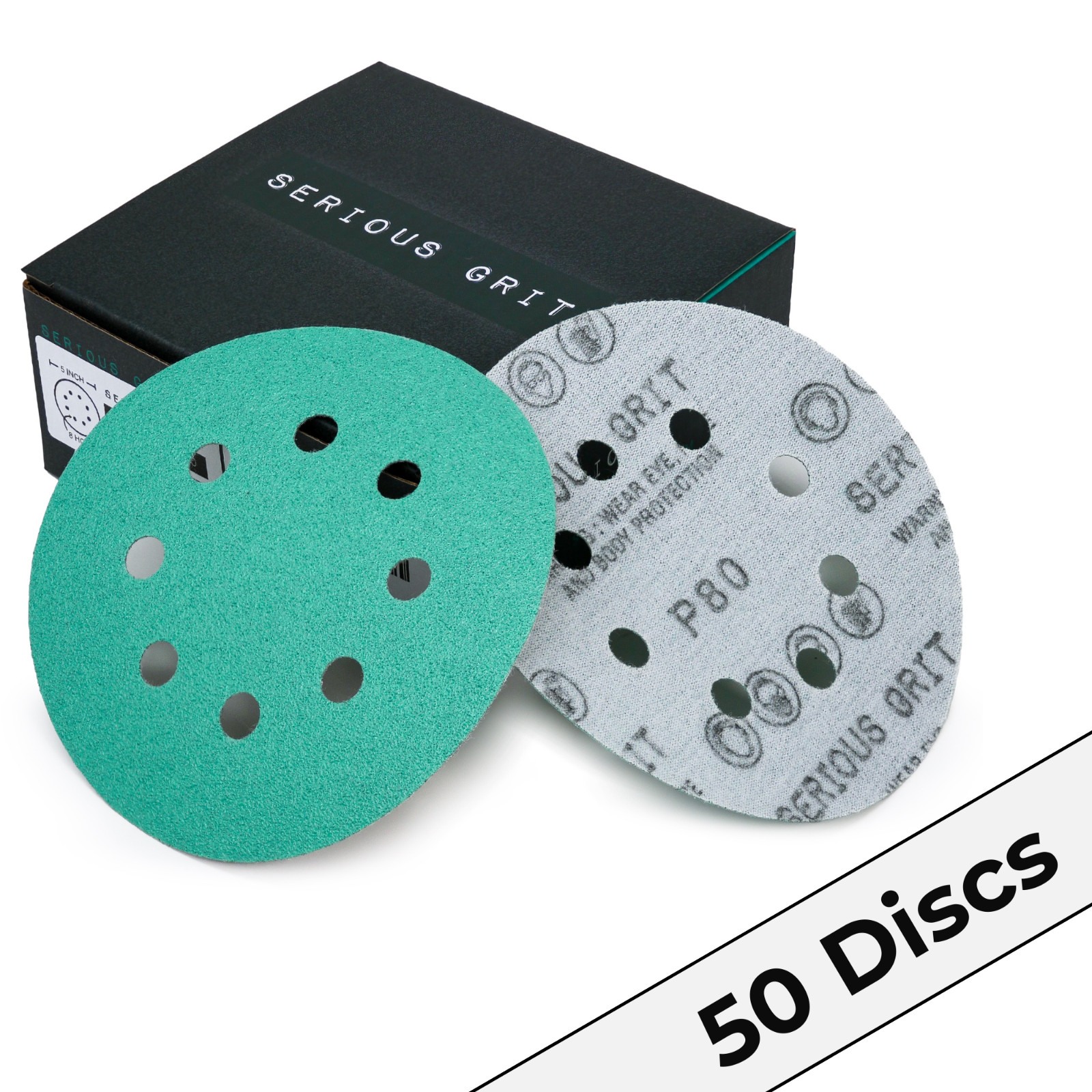 5" 8-Hole Sanding Discs Hook & Loop Sandpaper for Orbital Sanders 40-2000 Grit