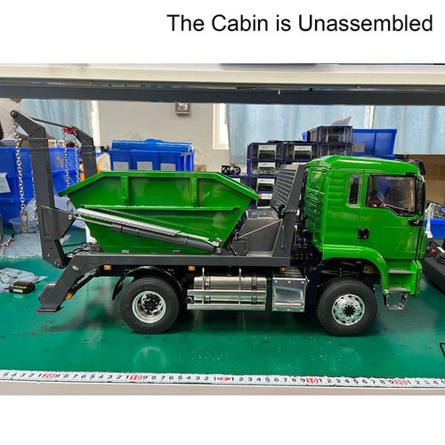LESU TGS 4X4 1/14 RC Hydraulic Swing Arm Garbage Truck Skip Loader Paintied Car - Picture 7 of 11