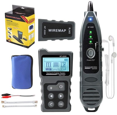 Network Diagnostic Tool - NF8209 w/ CAT5e, CAT6, CAT6a Support & NCV Detection
