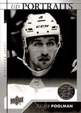 2017-18 Upper Deck UD Portraits Tucker Poolman RC #P-71