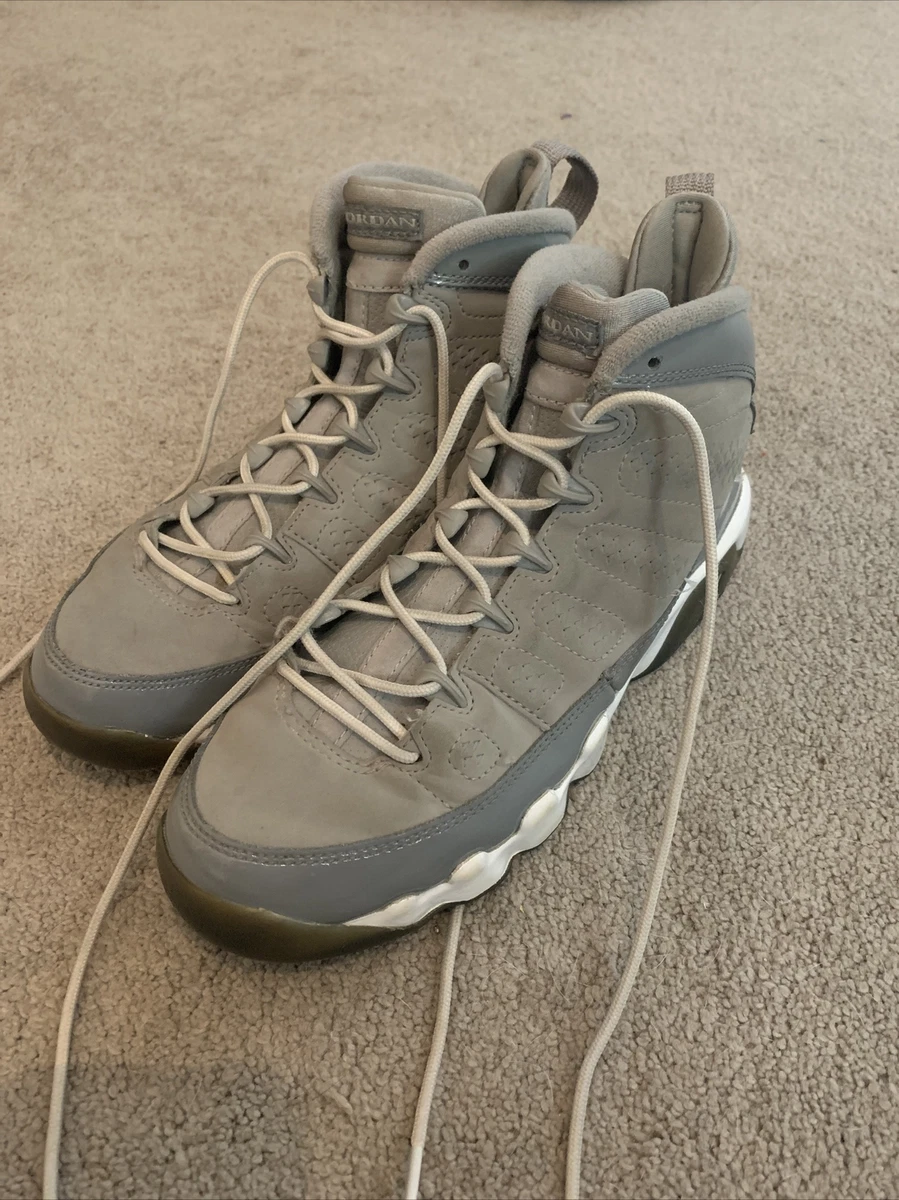 Nike 302359 015 Air Jordan 9 IX Retro Cool Gray Leather Shoes Youth US 5.5Y